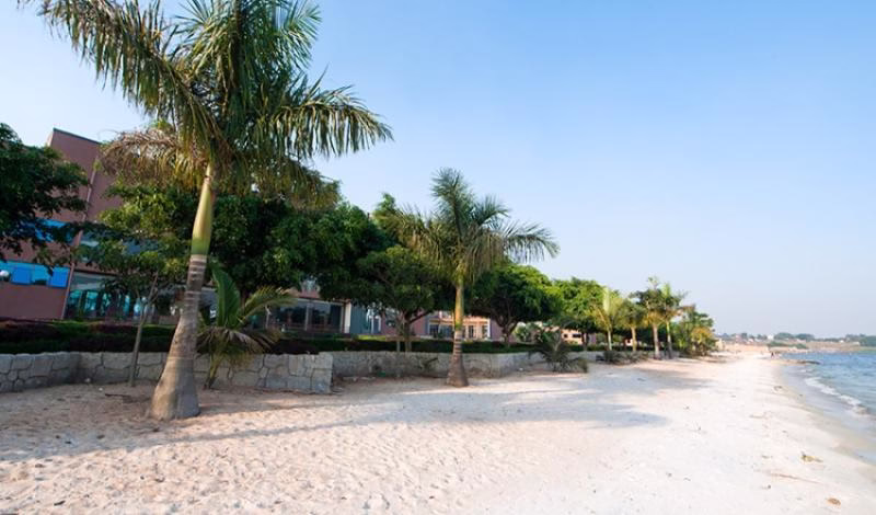 beaches in uganda